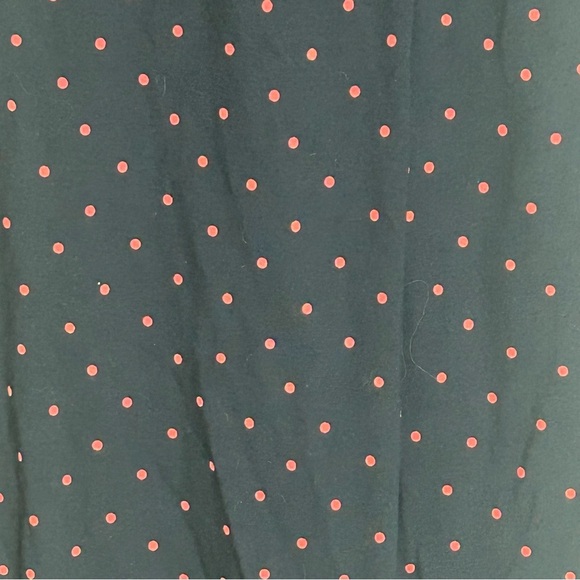 Ann Taylor Women’s Navy Dress with Red Polka Dots Size 2 Career Office Dressy - Picture 3 of 4